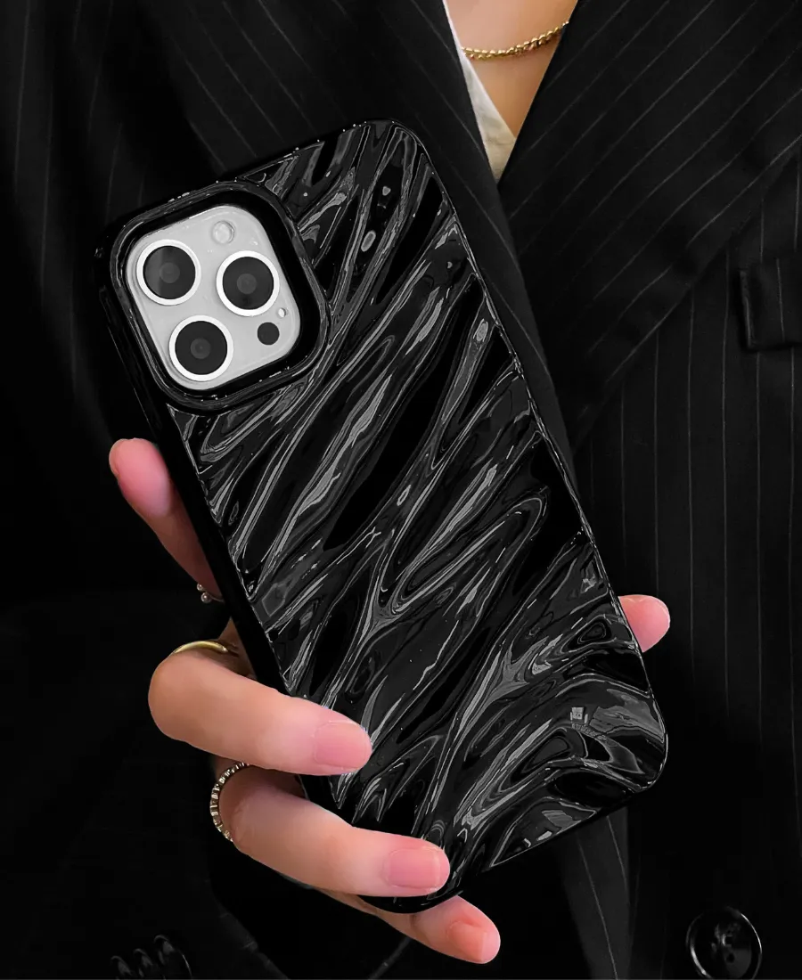 Black Ripple Phone Case
