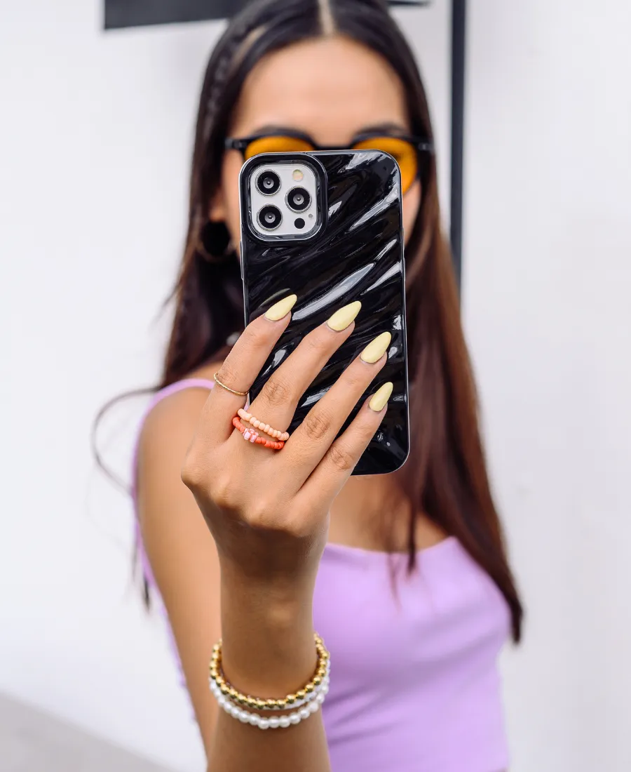Black Ripple Phone Case