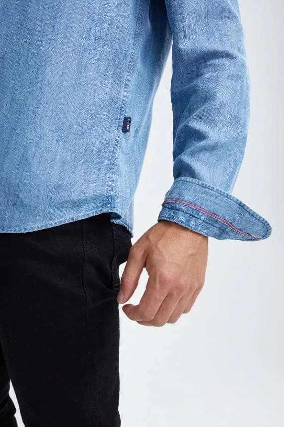 Blue Tencel® Denim Shirt