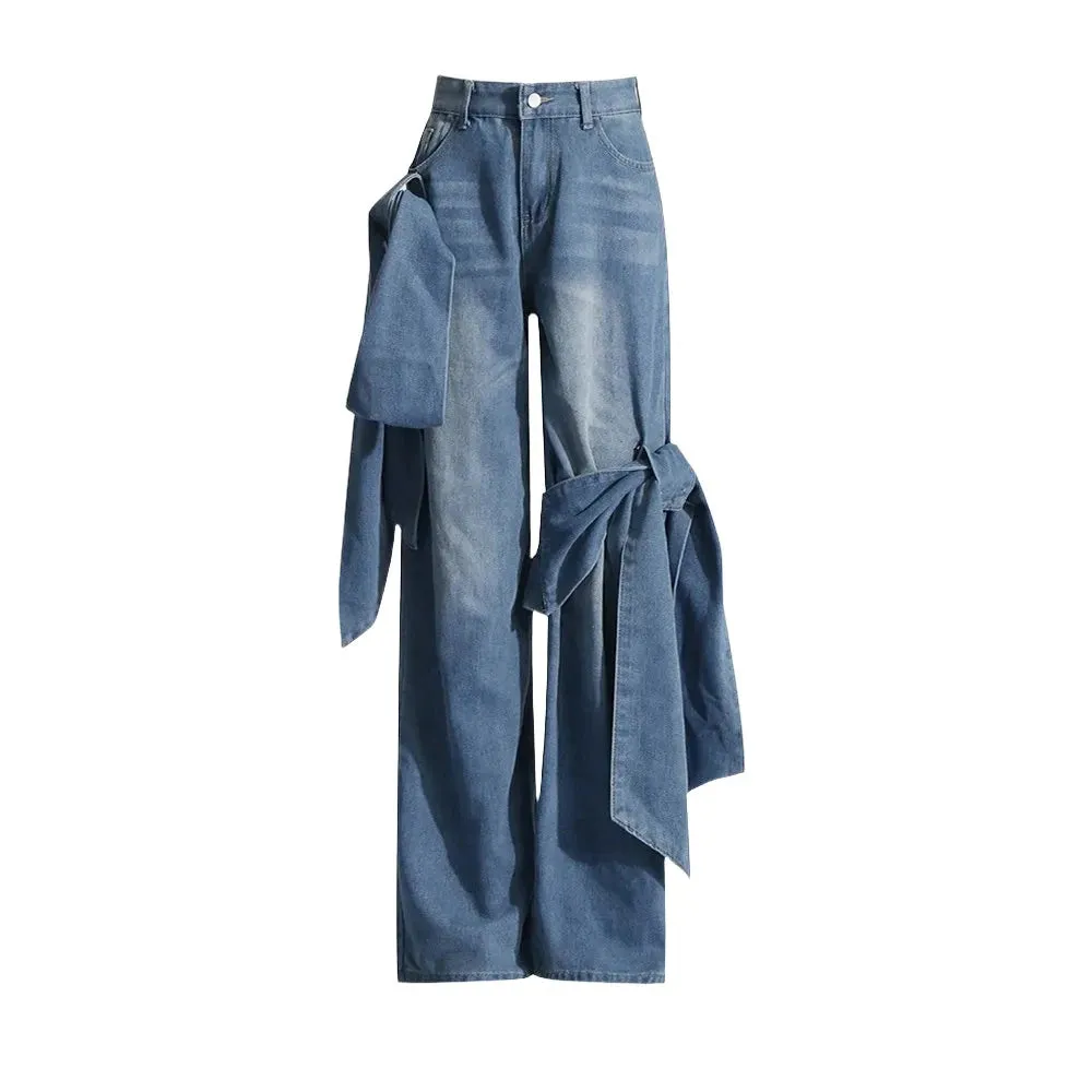Bowknot Denim Set