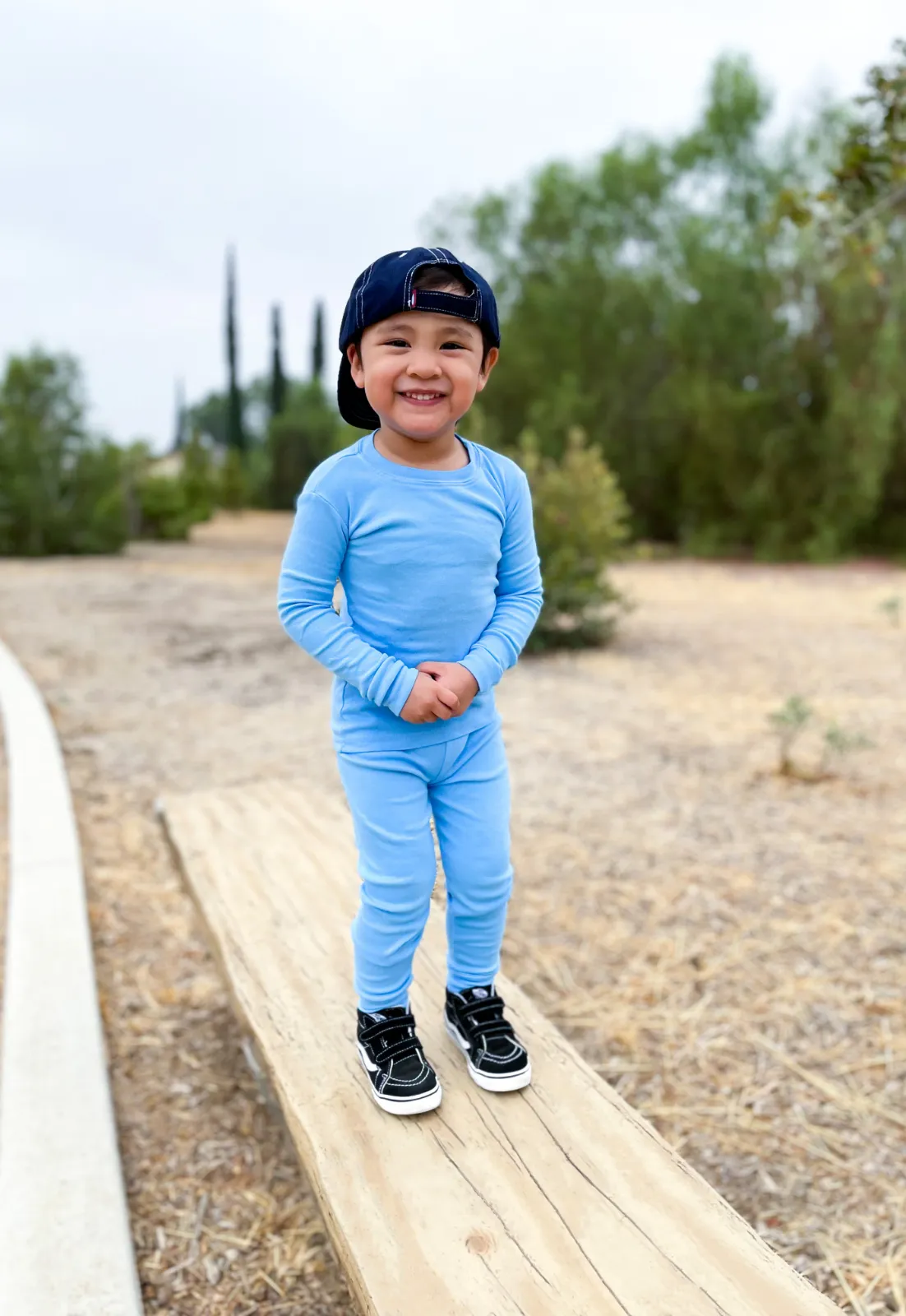 Boys and Girls Soft Organic Cotton Snug Fit Pajama Sets   | Black