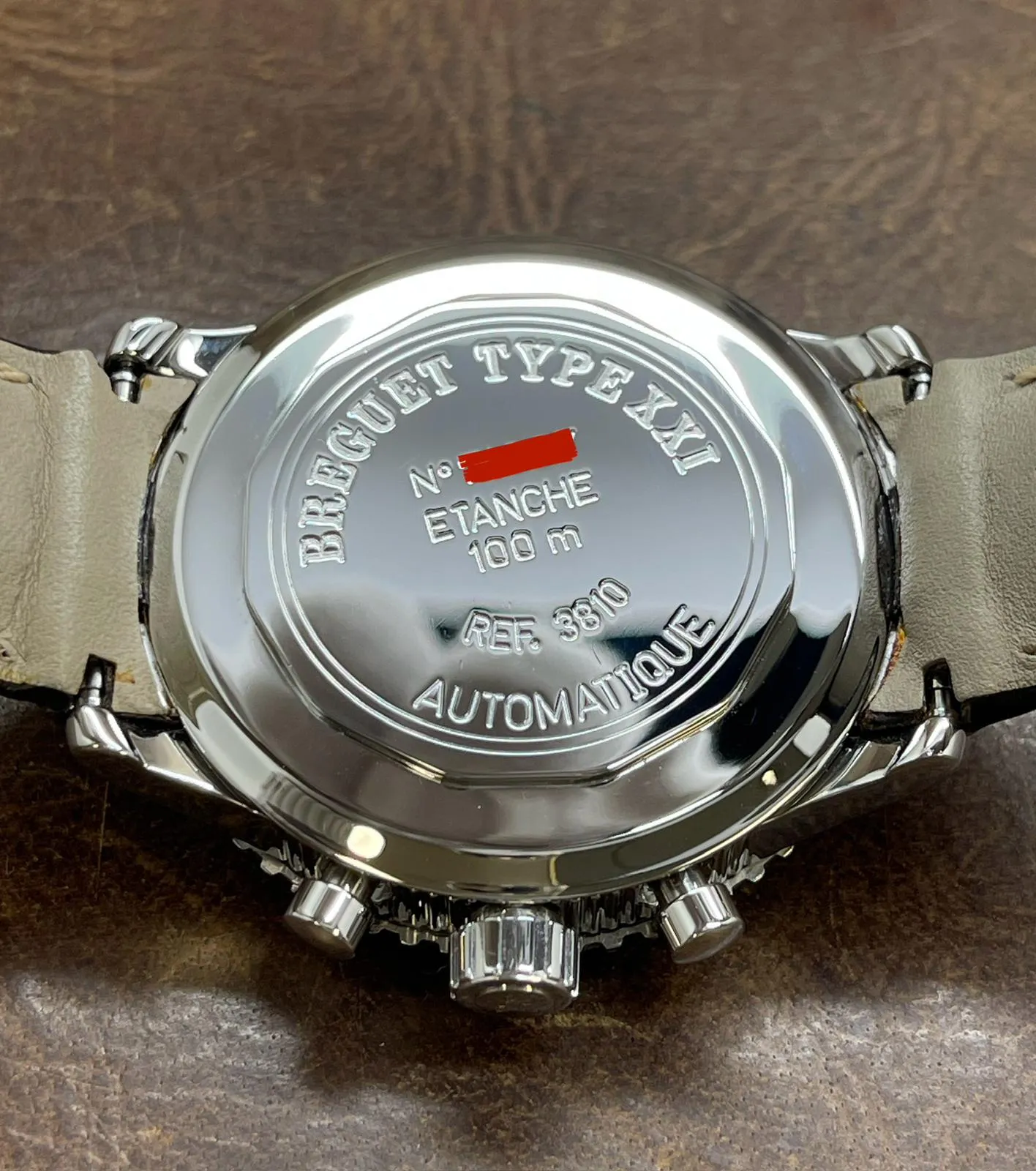 Breguet Transatlantique Type XXI Flyback  3810 Ruthenium Grey Dial Automatic Men's Watch
