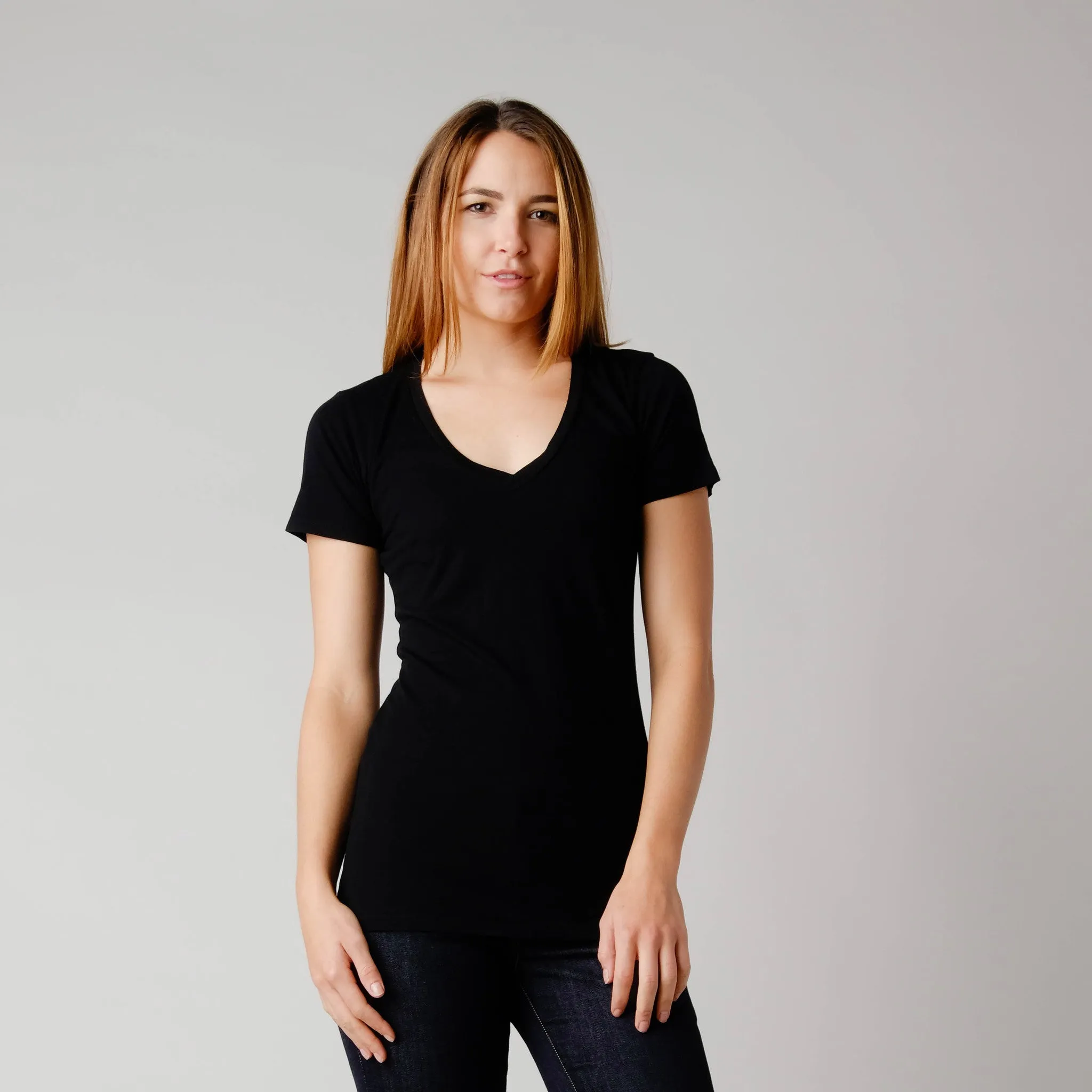 Brooklyn Denim Co. Hemp/Organic Cotton Vee Neck Tee