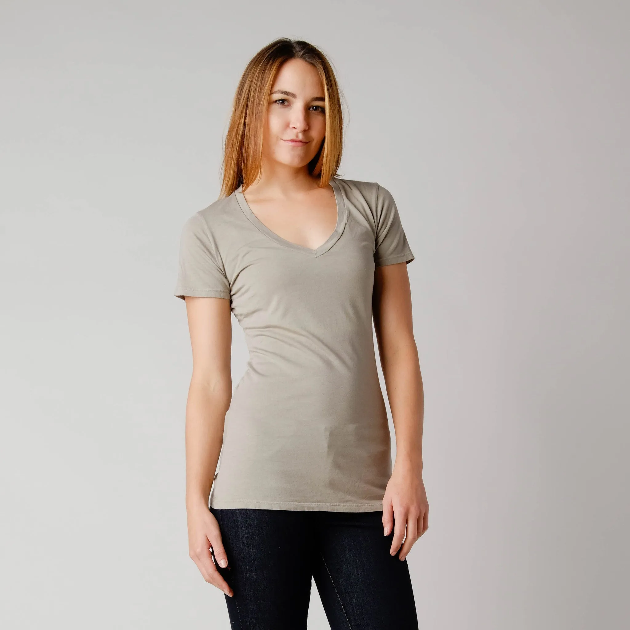 Brooklyn Denim Co. Hemp/Organic Cotton Vee Neck Tee