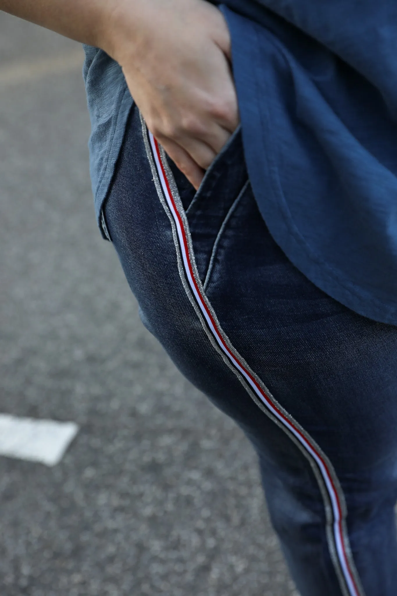 Brooklyn Denim Joggers - Denim Blue