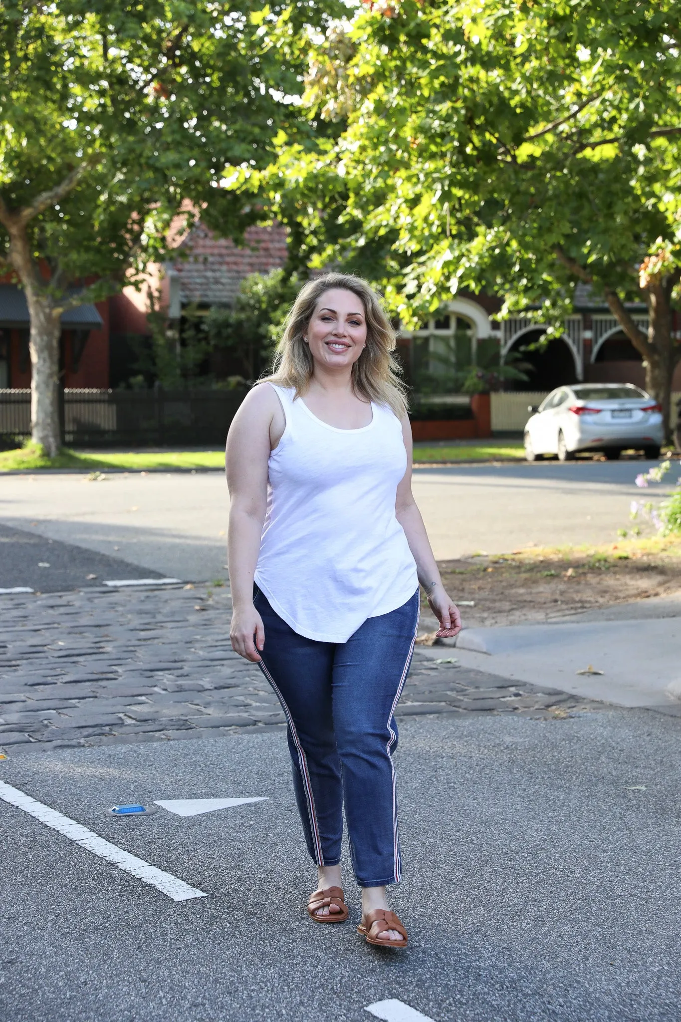 Brooklyn Denim Joggers - Denim Blue