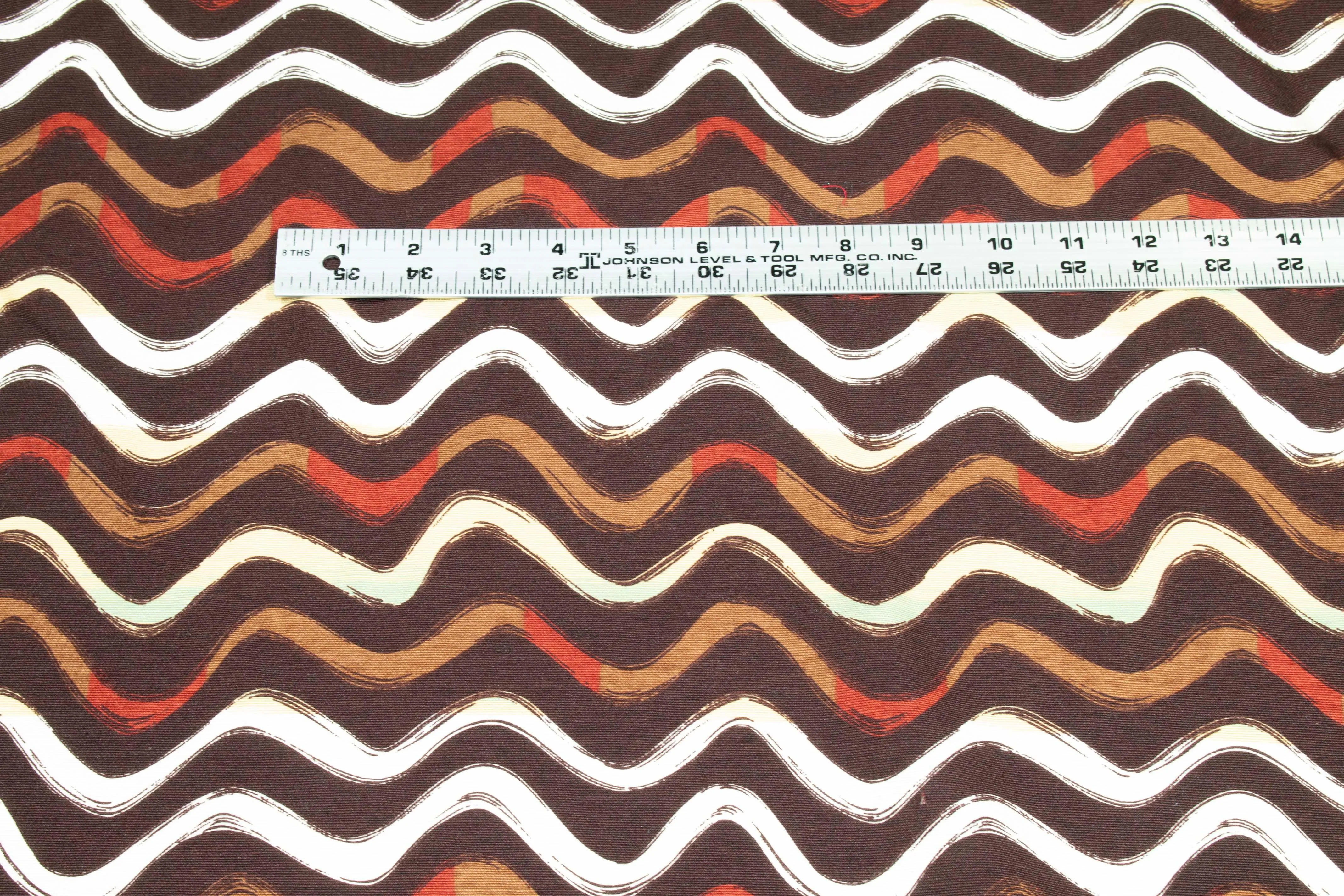 Brown Tone Silk Twill