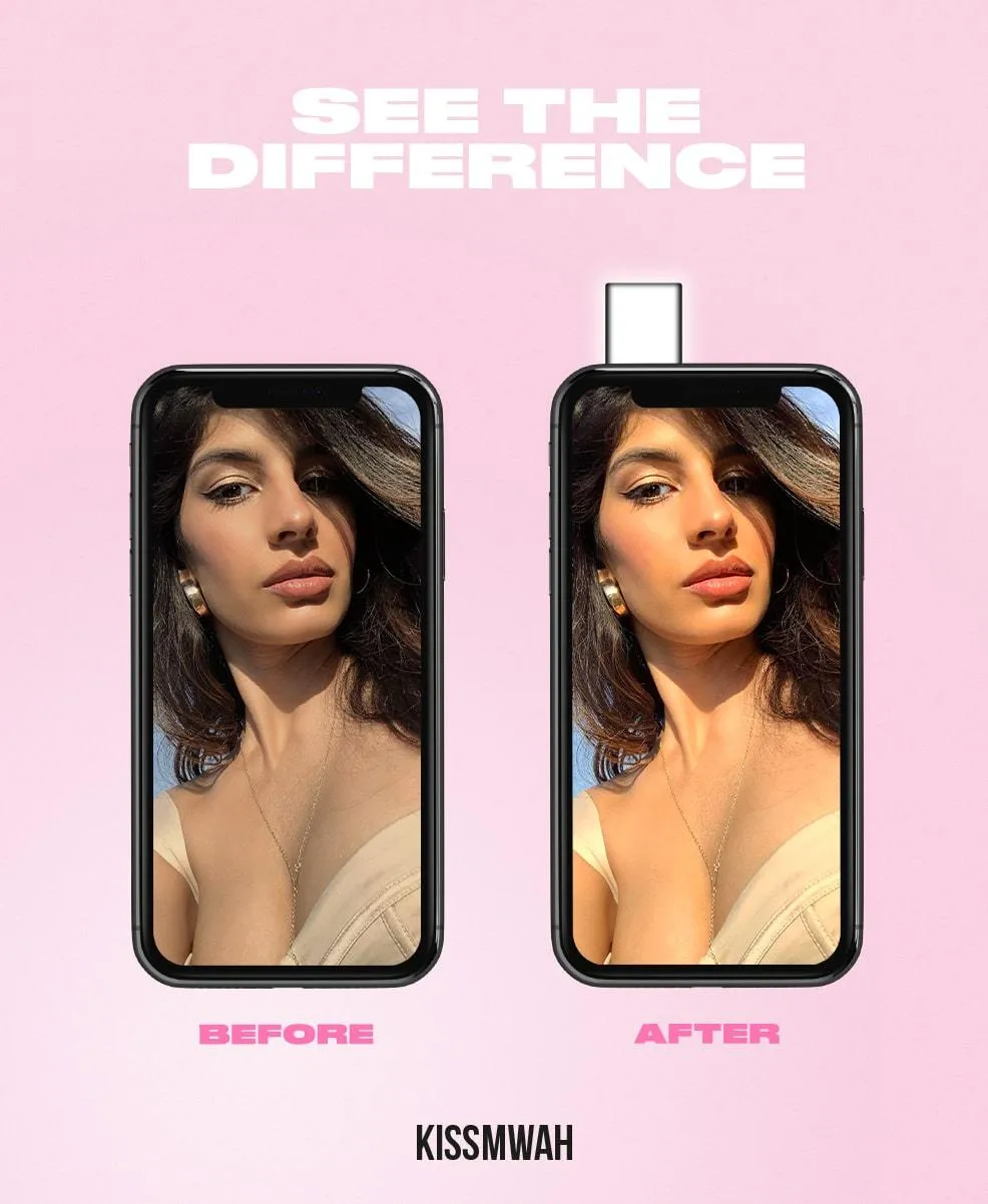 Butterfly selfie flash light