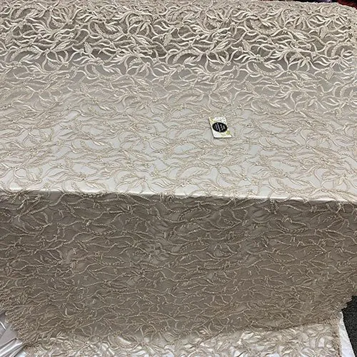By The Yard Luxury Floral Heavy 3D Beaded Mesh Lace Fabric Hand Made lace Embroidered Glass Beads Sequins/Prom,Wedding Dress