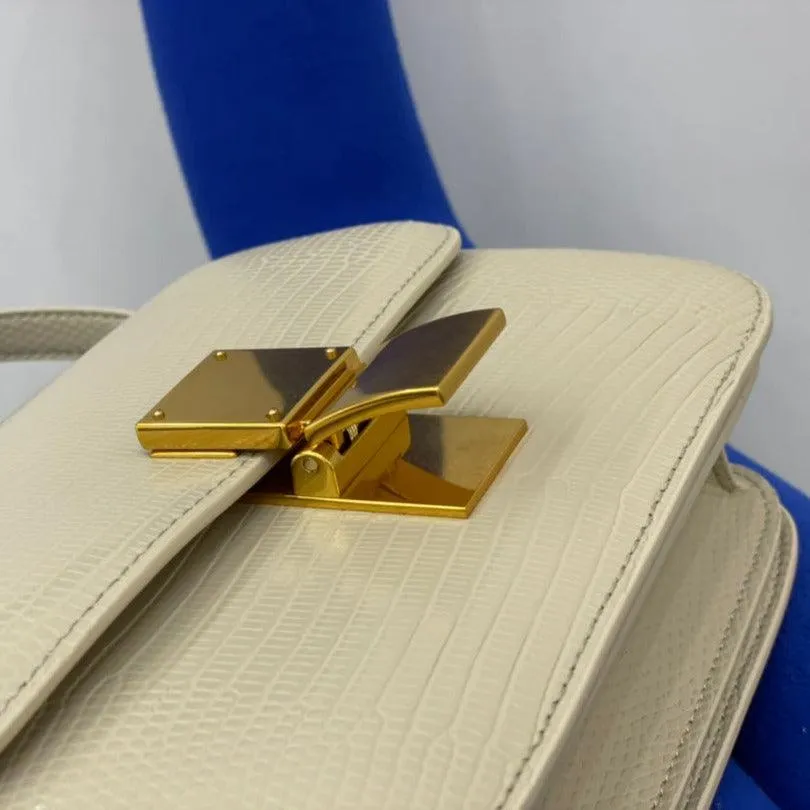 Calfskin Leather Bag Italian Leather Box Bag Designer Bag, Classic Crossbody Bag, Shoulder Bag, Minimalist Genuine Leather Purse