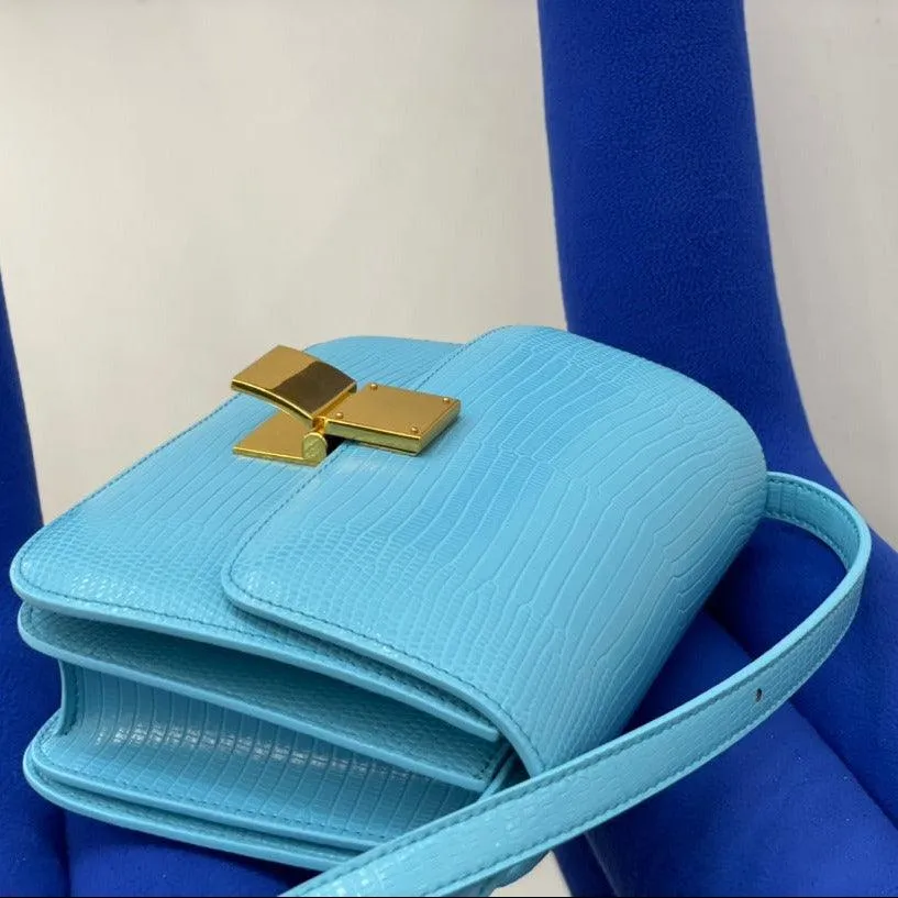Calfskin Leather Bag Italian Leather Box Bag Designer Bag, Classic Crossbody Bag, Shoulder Bag, Minimalist Genuine Leather Purse