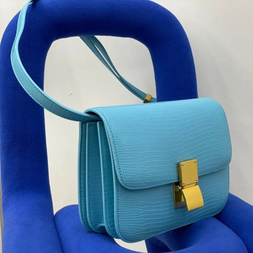 Calfskin Leather Bag Italian Leather Box Bag Designer Bag, Classic Crossbody Bag, Shoulder Bag, Minimalist Genuine Leather Purse