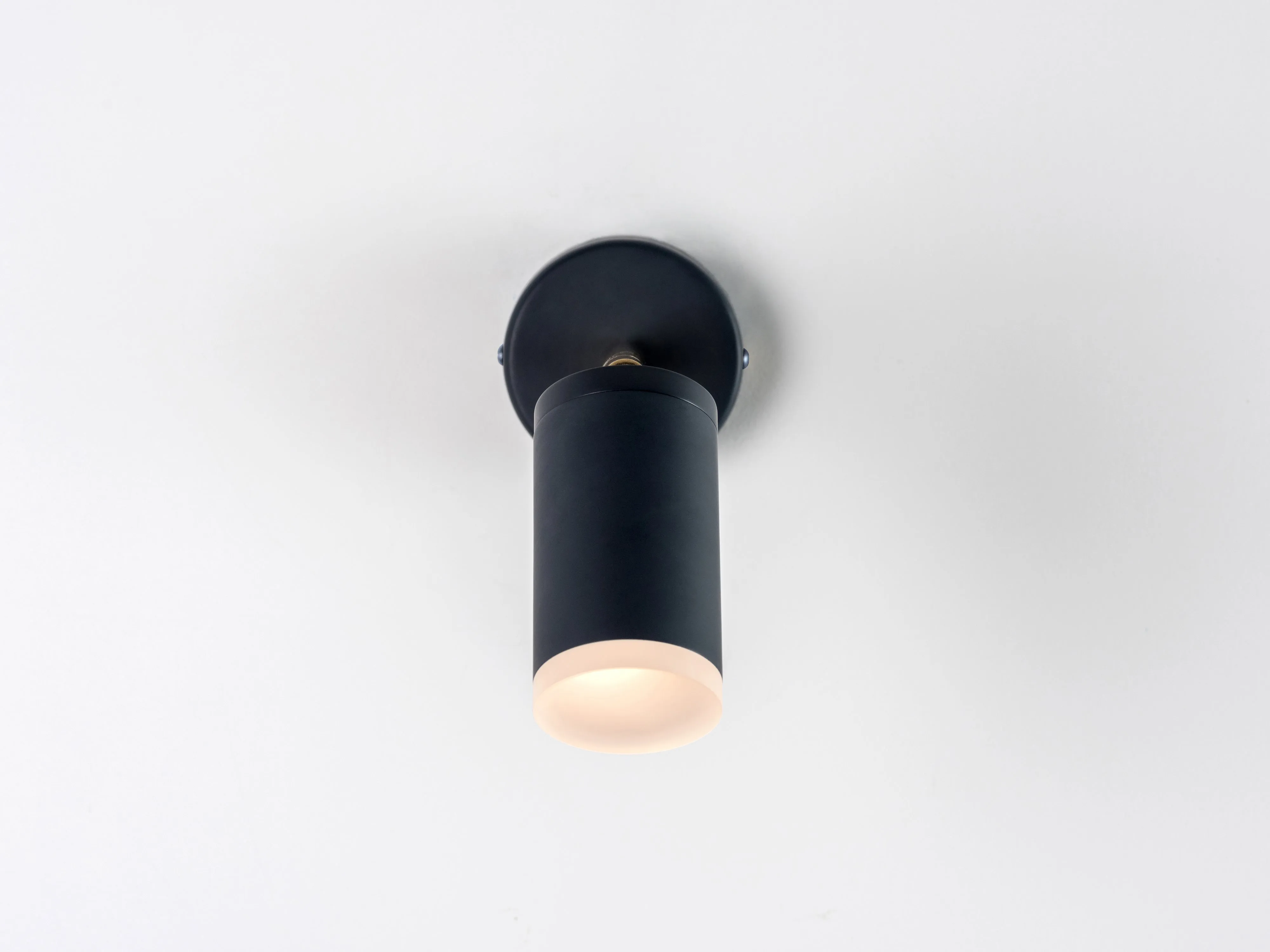 Charcoal grey task wall light
