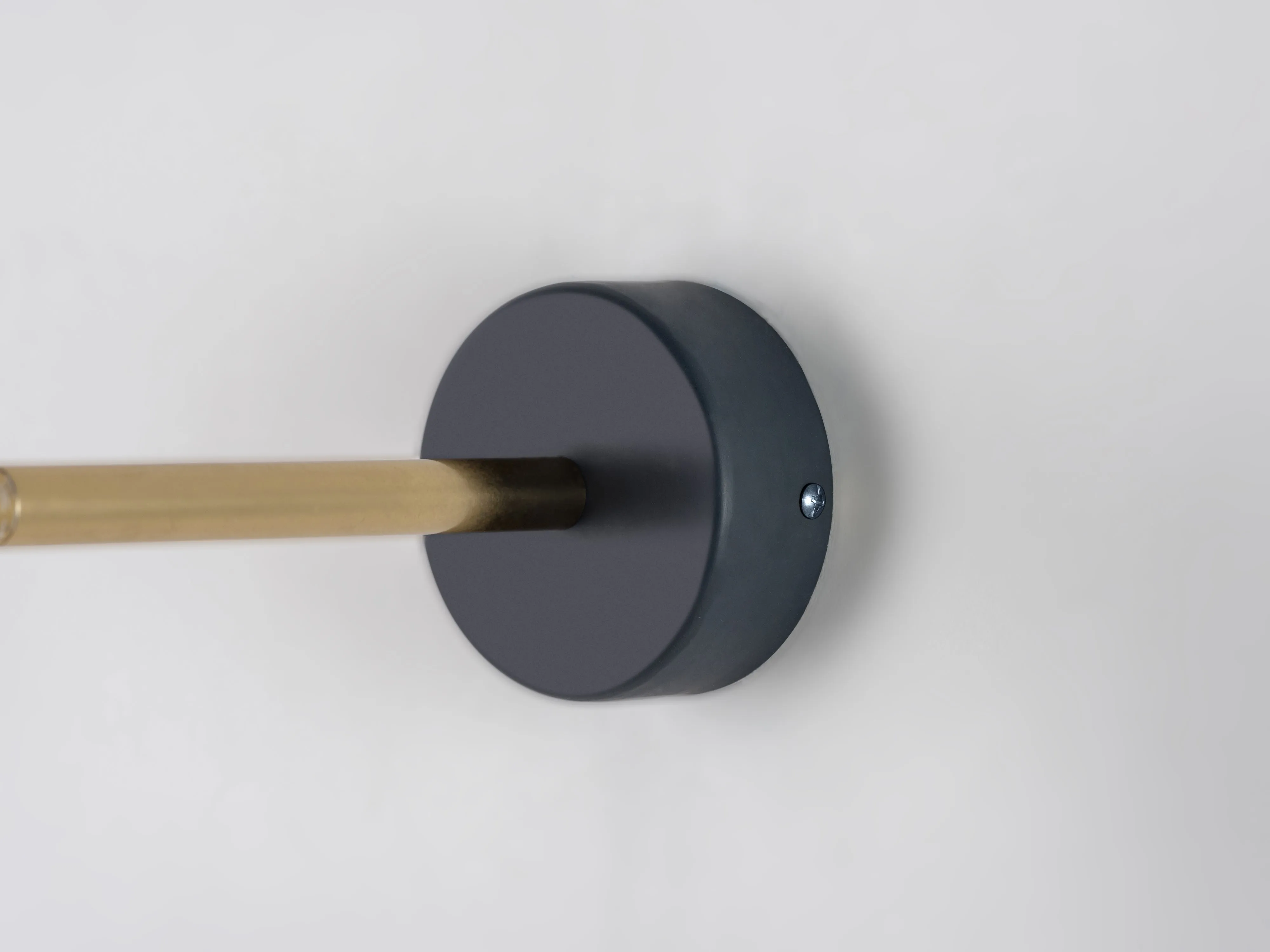 Charcoal grey task wall light