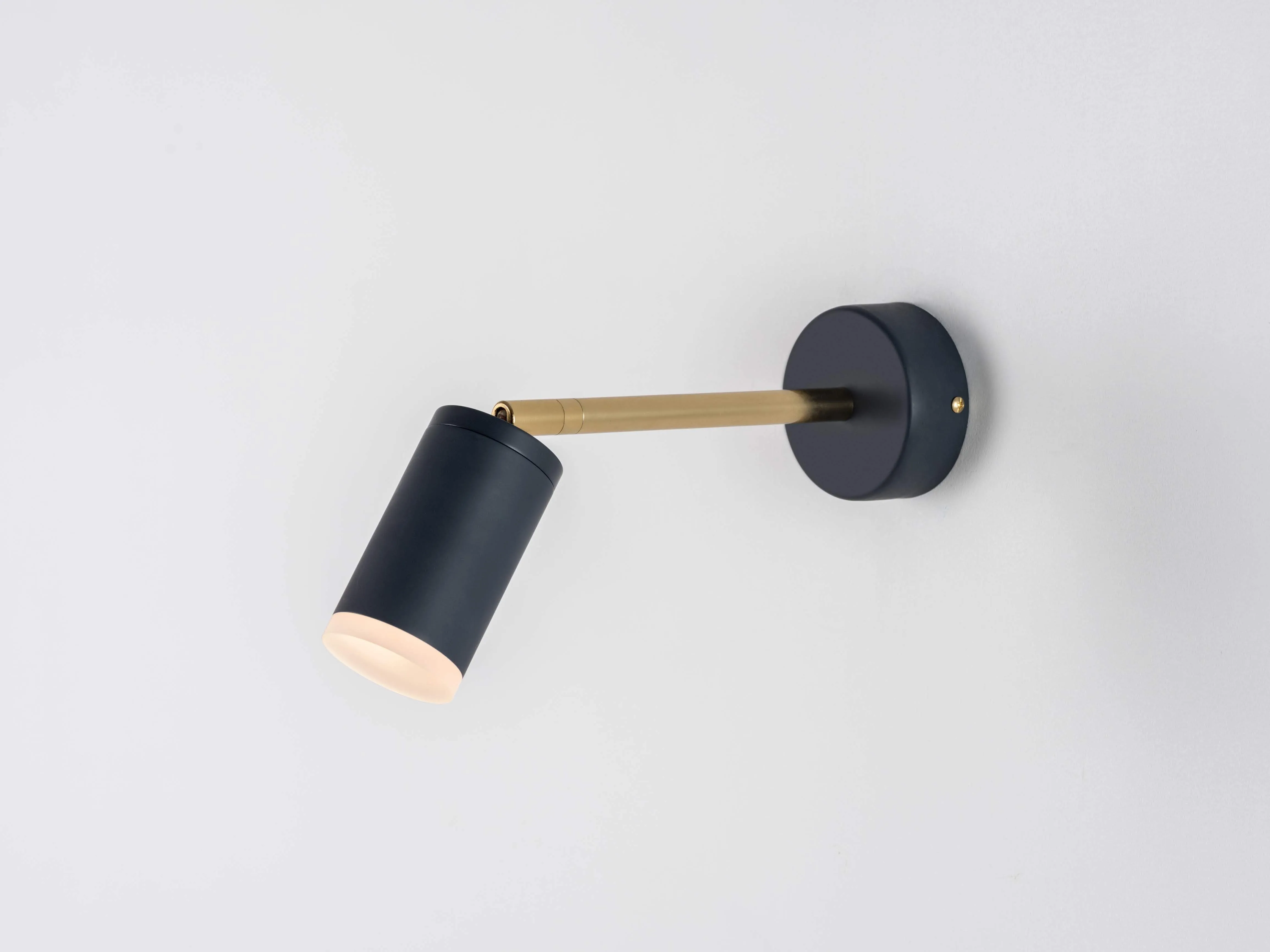 Charcoal grey task wall light
