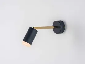 Charcoal grey task wall light