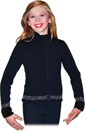 Chloe Noel J11 Polartec Fleece Fitted Crisscross Crystals