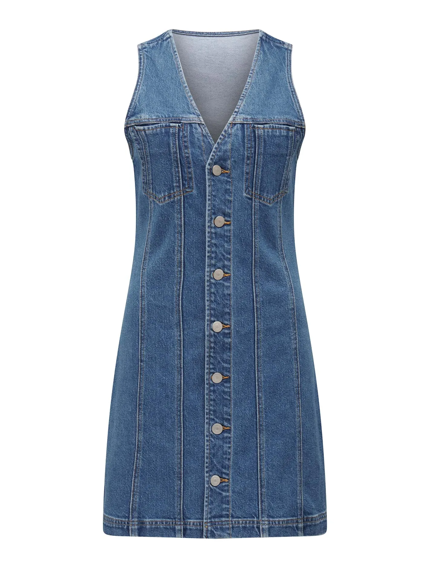 Chic Christine Womens Denim Mini Dress