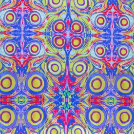 Circle Symmetry Nylon Spandex Swimsuit Fabric