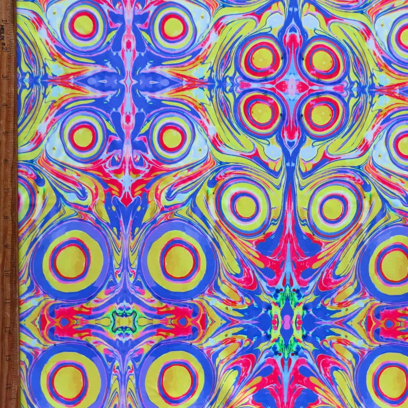Circle Symmetry Nylon Spandex Swimsuit Fabric