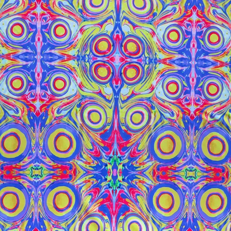 Circle Symmetry Nylon Spandex Swimsuit Fabric