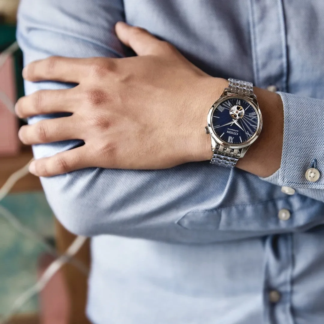 Citizen "Open Heart" Blue Dial Automatic Men's Watch| NH9130-84L
