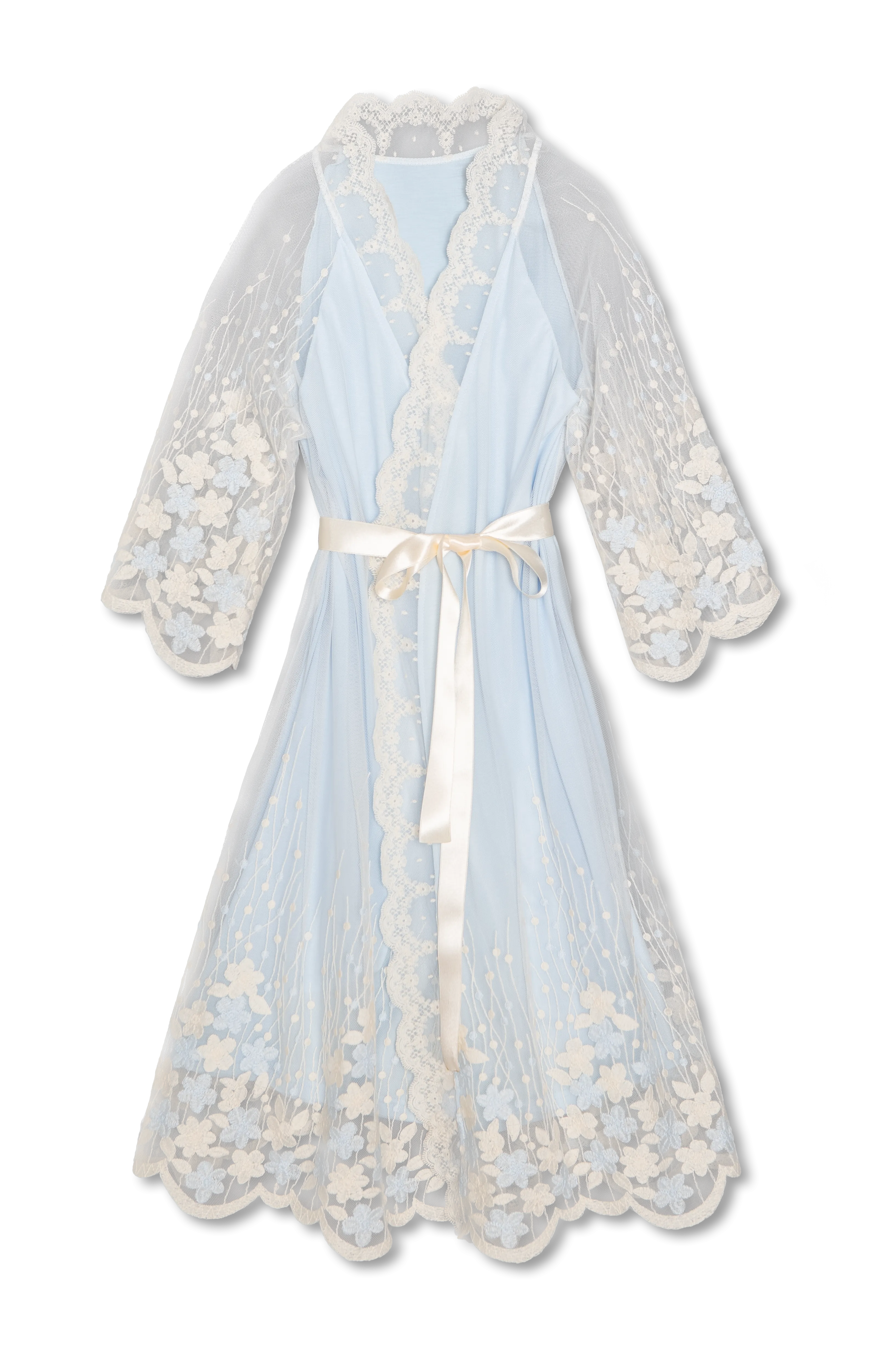 CLAIRE - CHILDREN'S SKY BLUE DRESSING GOWN