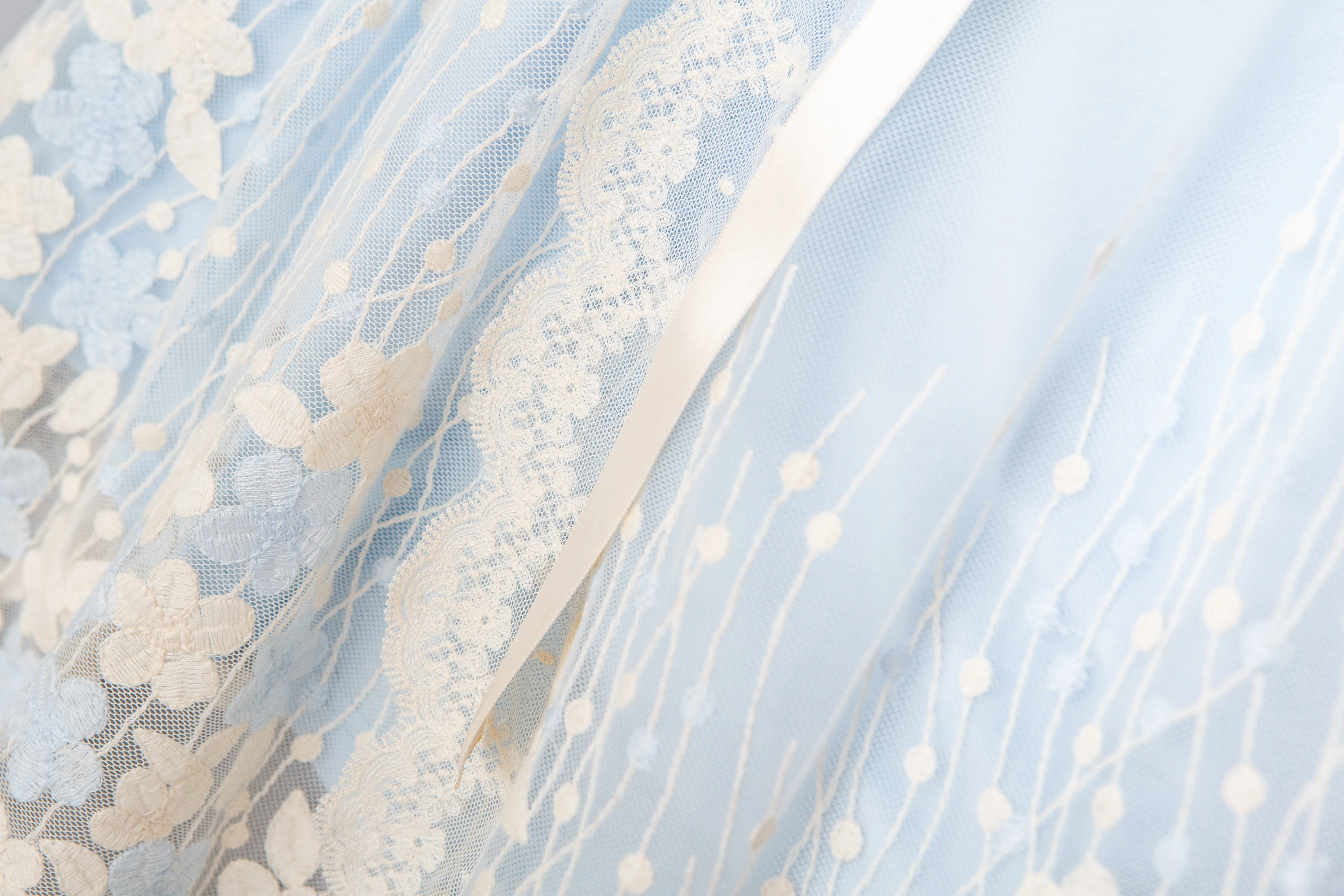 CLAIRE - CHILDREN'S SKY BLUE DRESSING GOWN