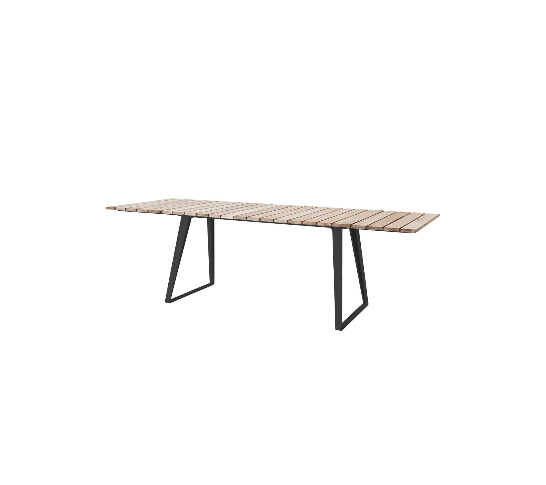 Copenhagen dining table, incl. 2 extension leaves 243x84 cm