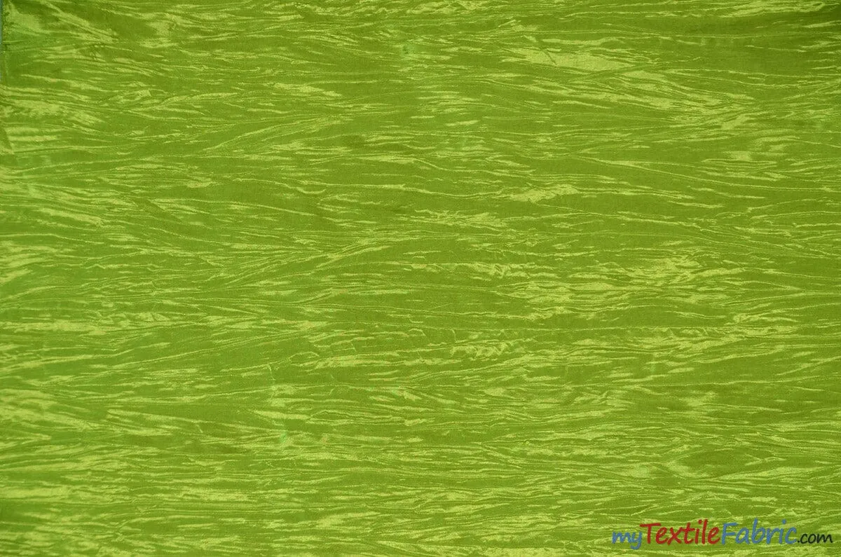 Crease Taffeta Fabric | Crush Taffeta | 52" Wide | Continuous Yards | Multiple Colors |