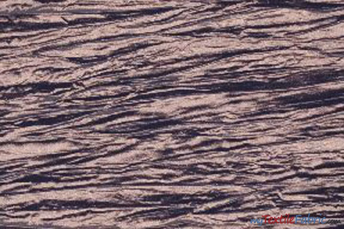 Crease Taffeta Fabric | Crush Taffeta | 52" Wide | Continuous Yards | Multiple Colors |