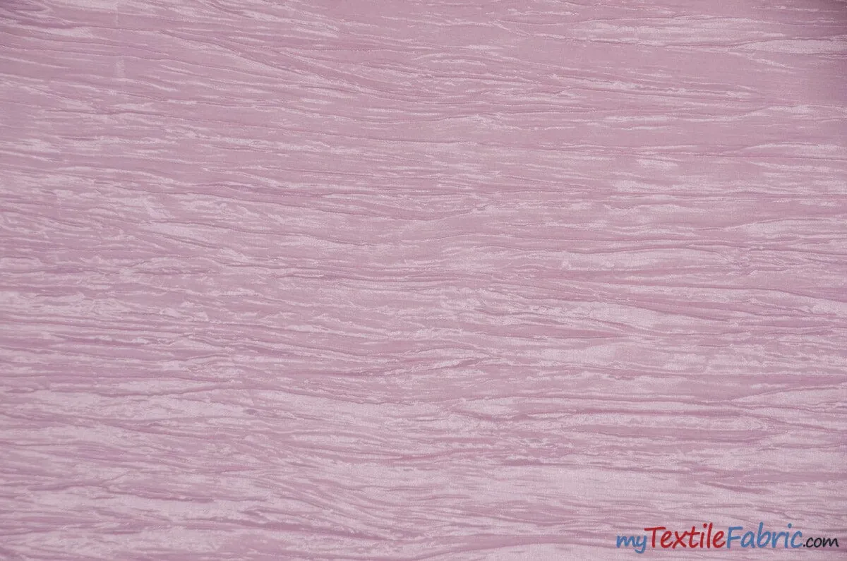 Crease Taffeta Fabric | Crush Taffeta | 52" Wide | Continuous Yards | Multiple Colors |