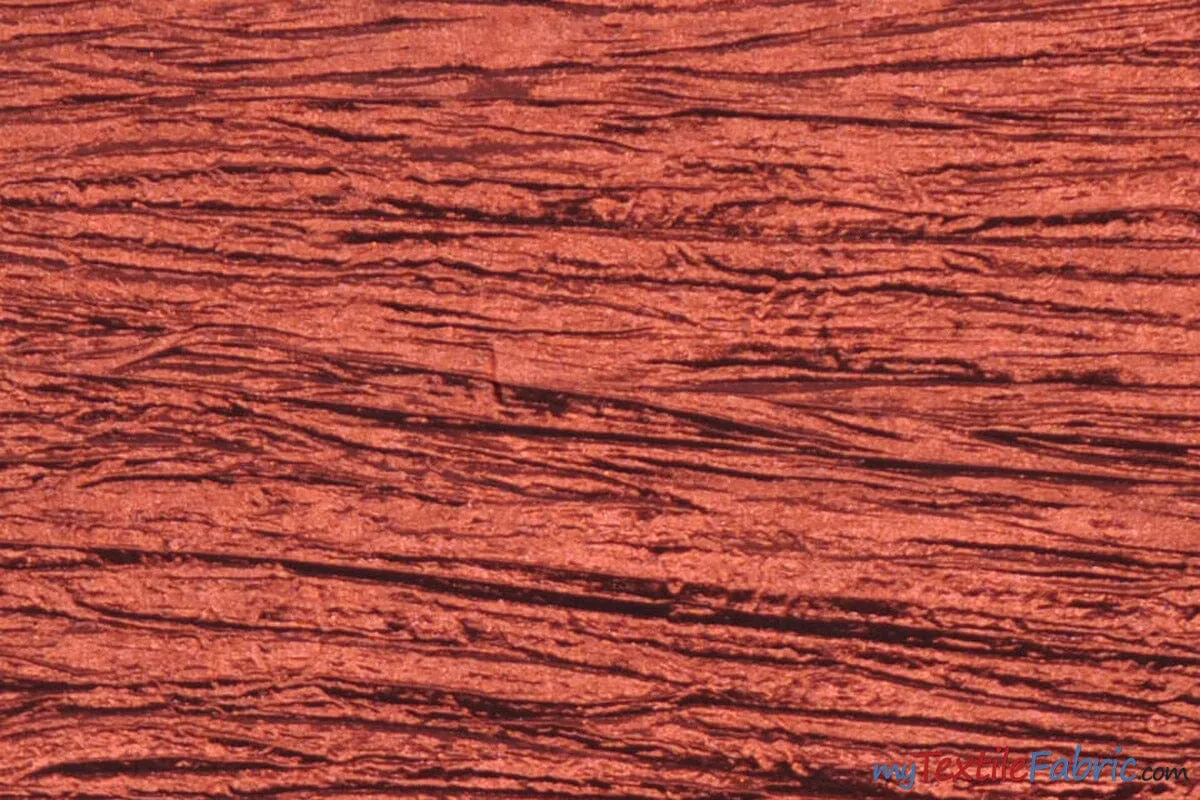 Crease Taffeta Fabric | Crush Taffeta | 52" Wide | Continuous Yards | Multiple Colors |