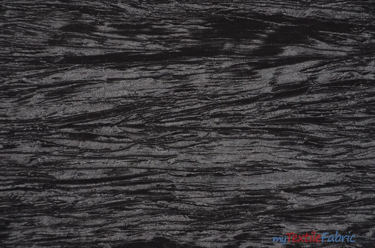 Crease Taffeta Fabric | Crush Taffeta | 52" Wide | Continuous Yards | Multiple Colors |