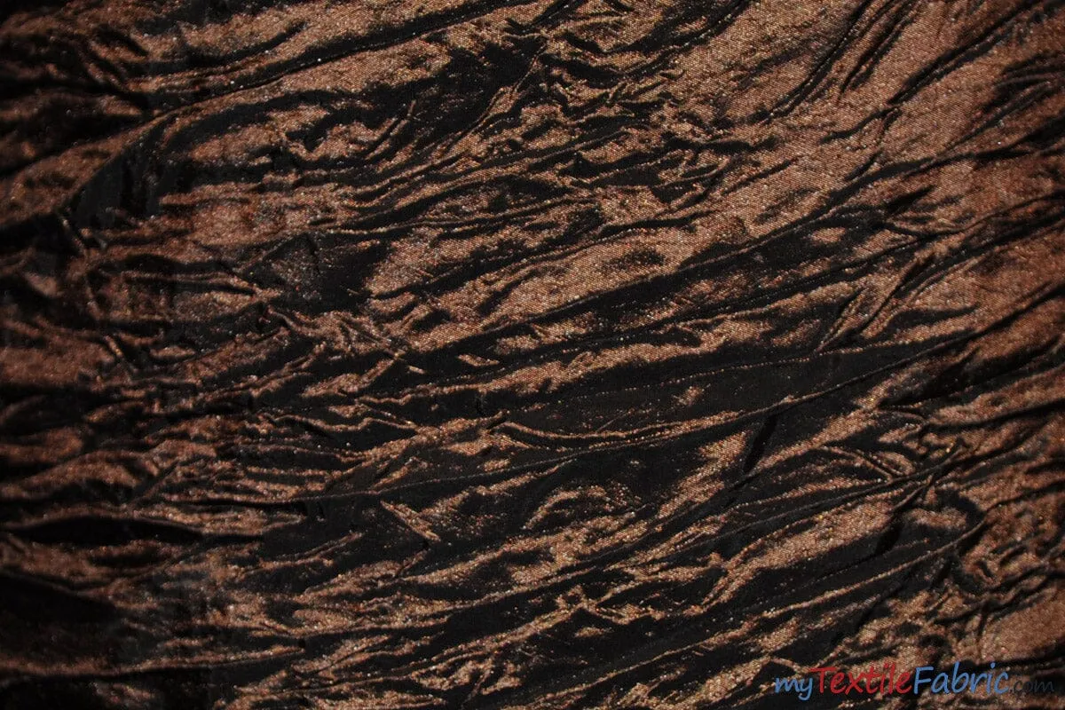 Crease Taffeta Fabric | Crush Taffeta | 52" Wide | Continuous Yards | Multiple Colors |