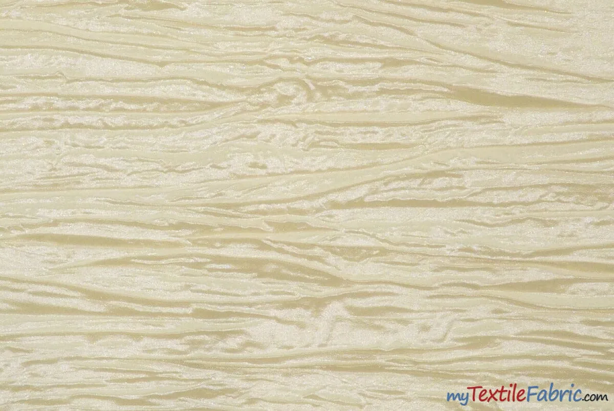 Crease Taffeta Fabric | Crush Taffeta | 52" Wide | Continuous Yards | Multiple Colors |