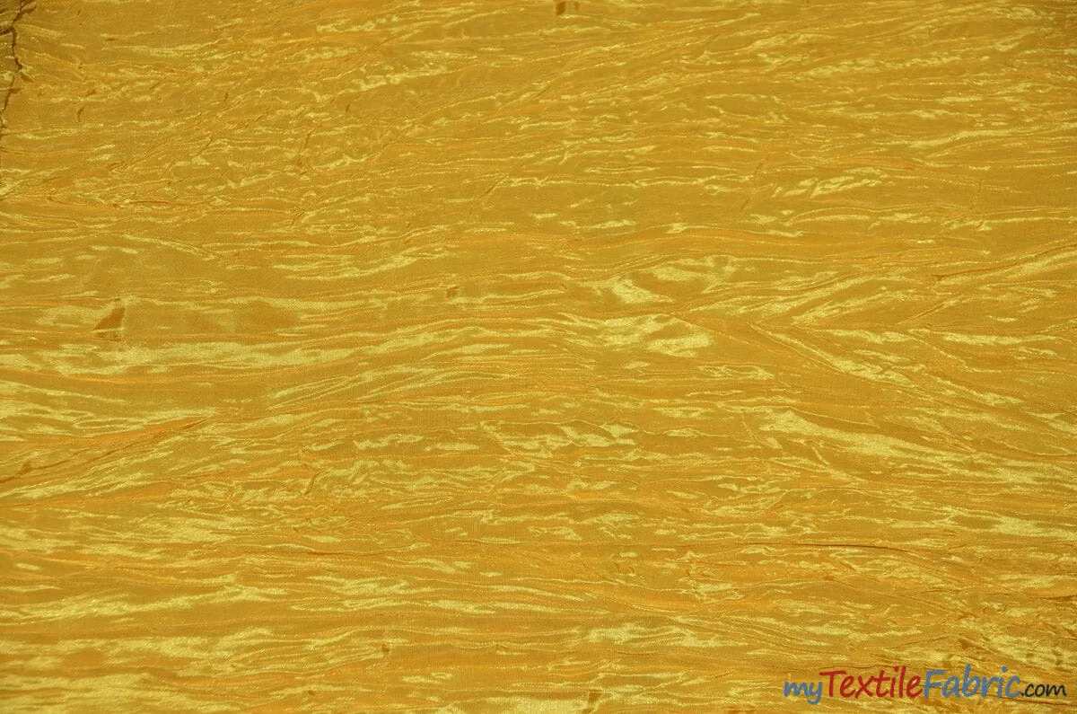 Crease Taffeta Fabric | Crush Taffeta | 52" Wide | Continuous Yards | Multiple Colors |