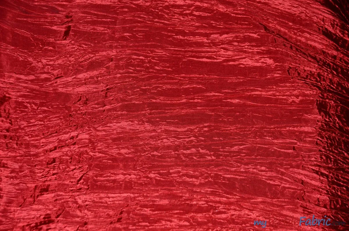Crease Taffeta Fabric | Crush Taffeta | 52" Wide | Continuous Yards | Multiple Colors |