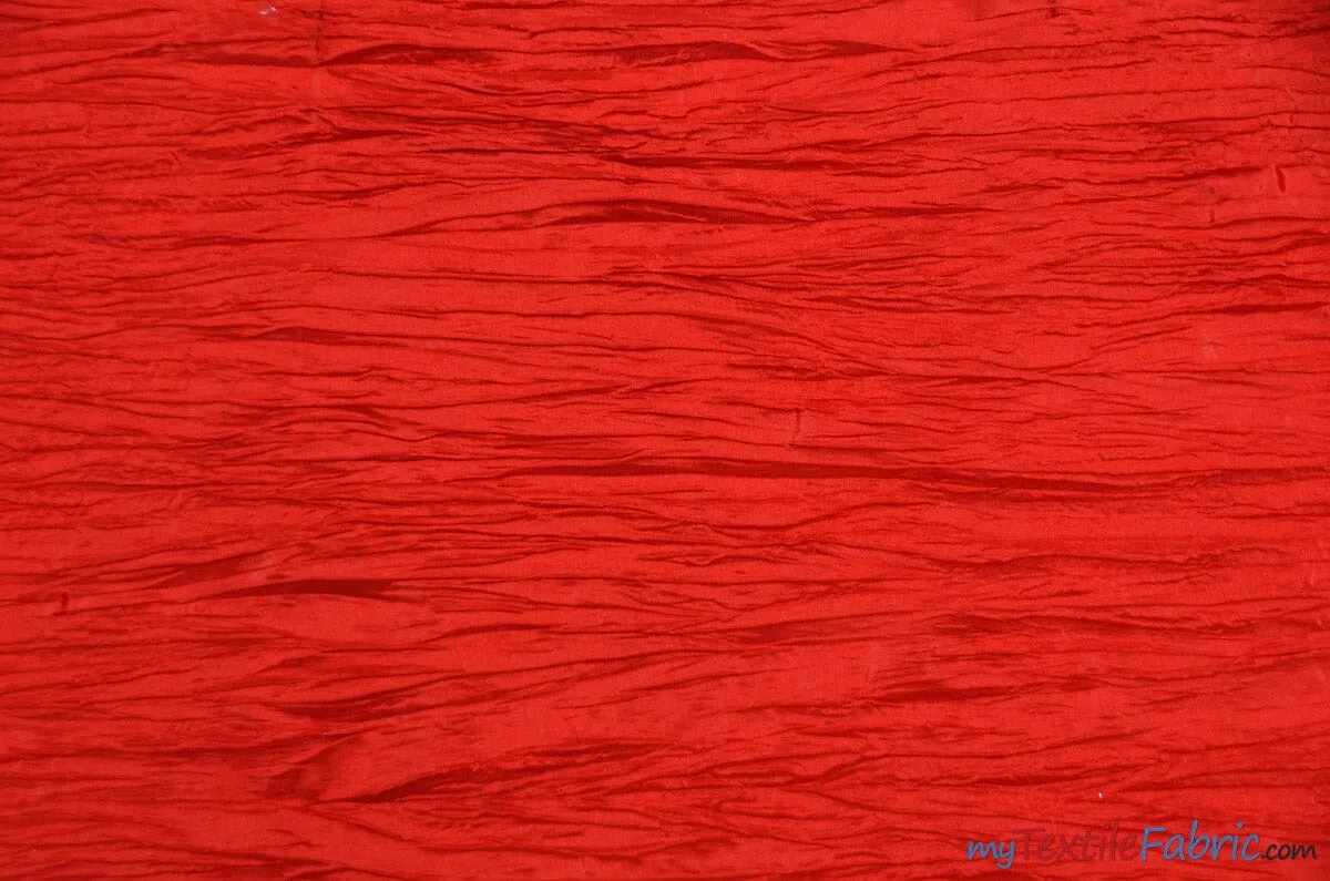 Crease Taffeta Fabric | Crush Taffeta | 52" Wide | Continuous Yards | Multiple Colors |