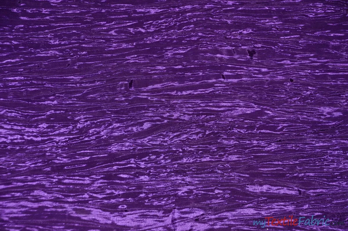 Crease Taffeta Fabric | Crush Taffeta | 52" Wide | Continuous Yards | Multiple Colors |