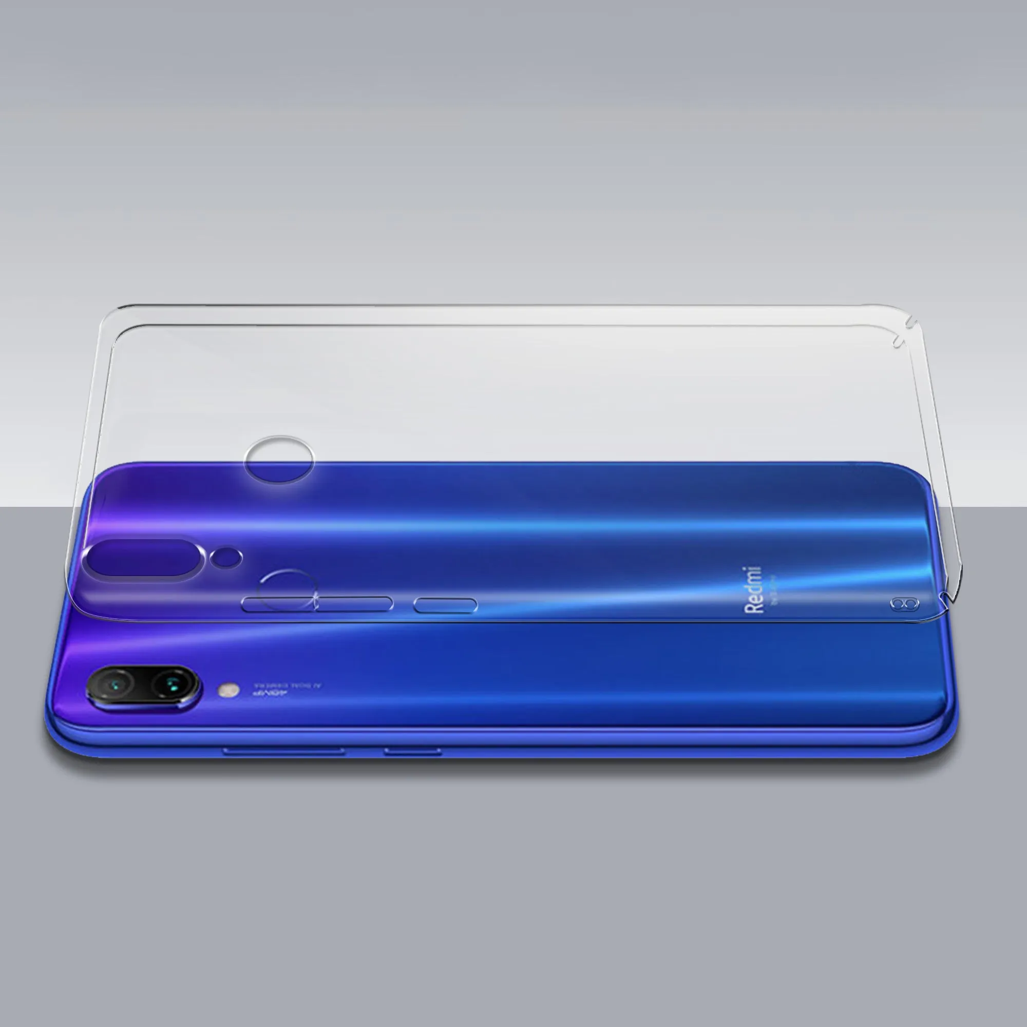 Crystal Clear Hard Back Anti-Yellowing Phone Case For Redmi Note 7 Pro