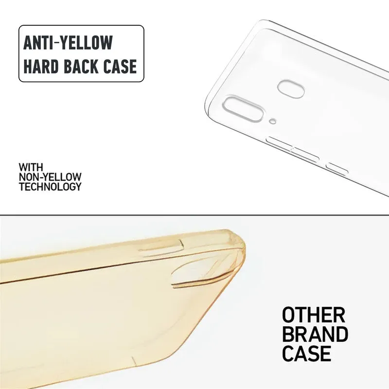 Crystal Clear Hard Back Anti-Yellowing Phone Case For Samsung A20