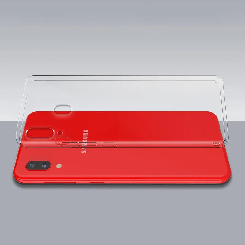 Crystal Clear Hard Back Anti-Yellowing Phone Case For Samsung A20