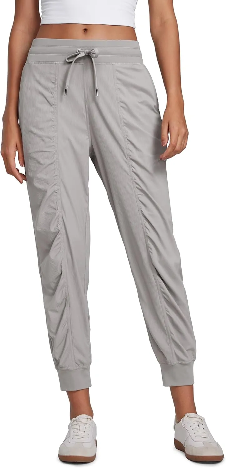 CRZ YOGA Lightweight Workout Joggers for Women 26" High Waisted Outdoor Running Casual Track Pants with Pockets