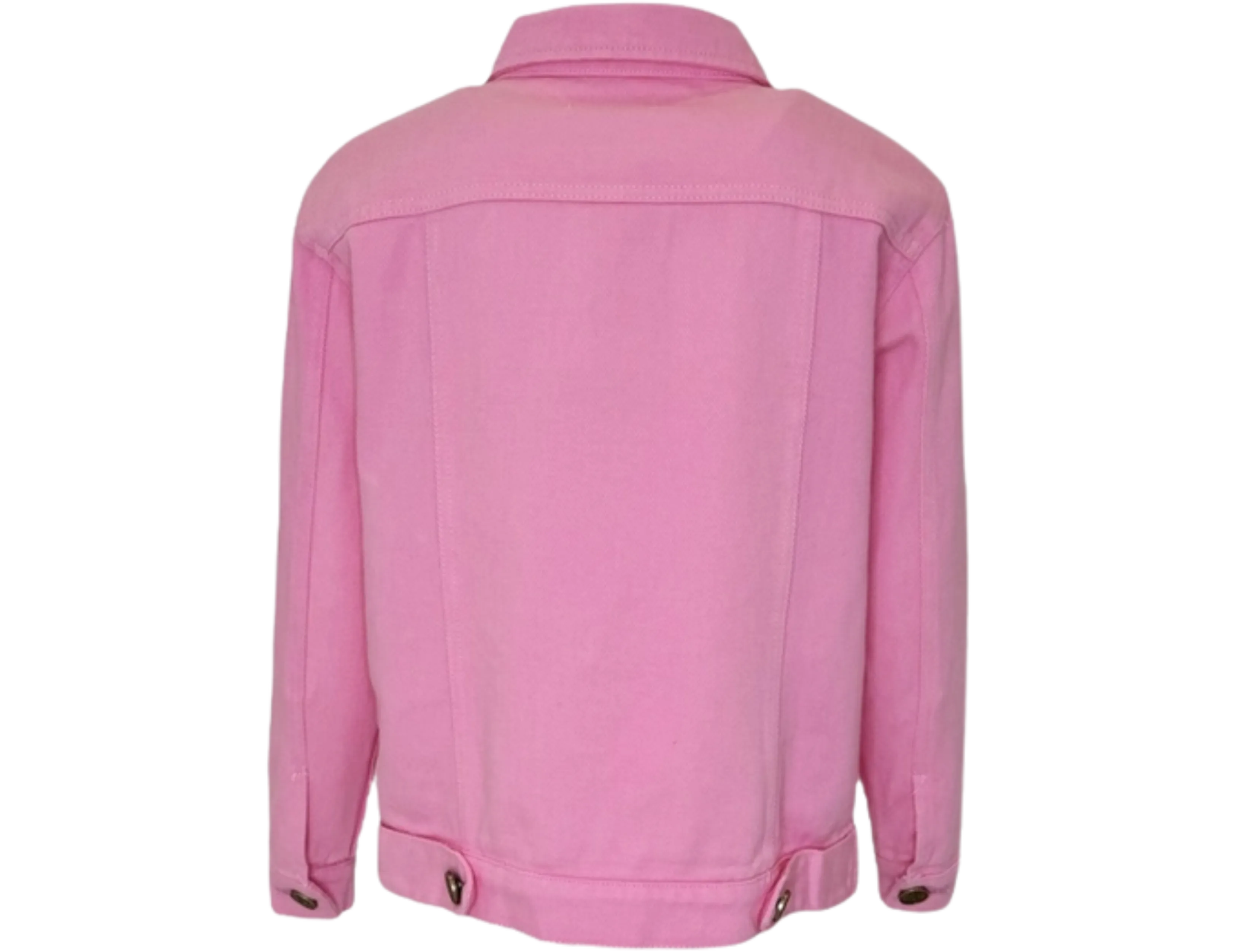 Customizable Pink Denim Jacket for Women – Stylish & Versatile Fashion Outerwear