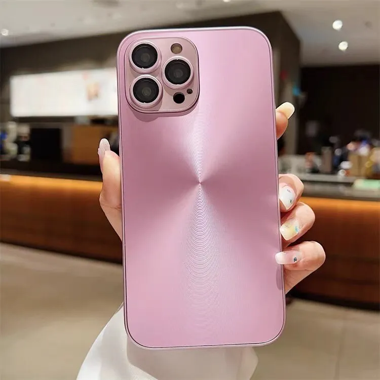 Cute Slick Silver Metallic Look Aurora Laser High-Grade Design Protective Shockproof Phone Case for iPhone 11 12 13 14 15 Pro Max Case
