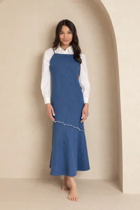 Denim Fringe Dress