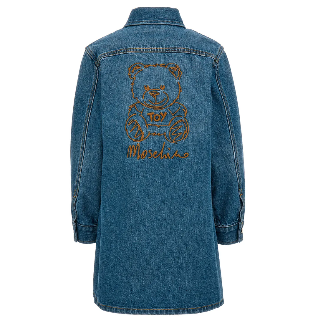 Stylish Womens Denim Shirt Dress with Pockets - Casual and Versatile - Perfect for Everyday Wear
