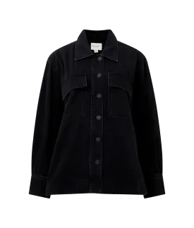 Denver Denim Oversized Shacket - Black