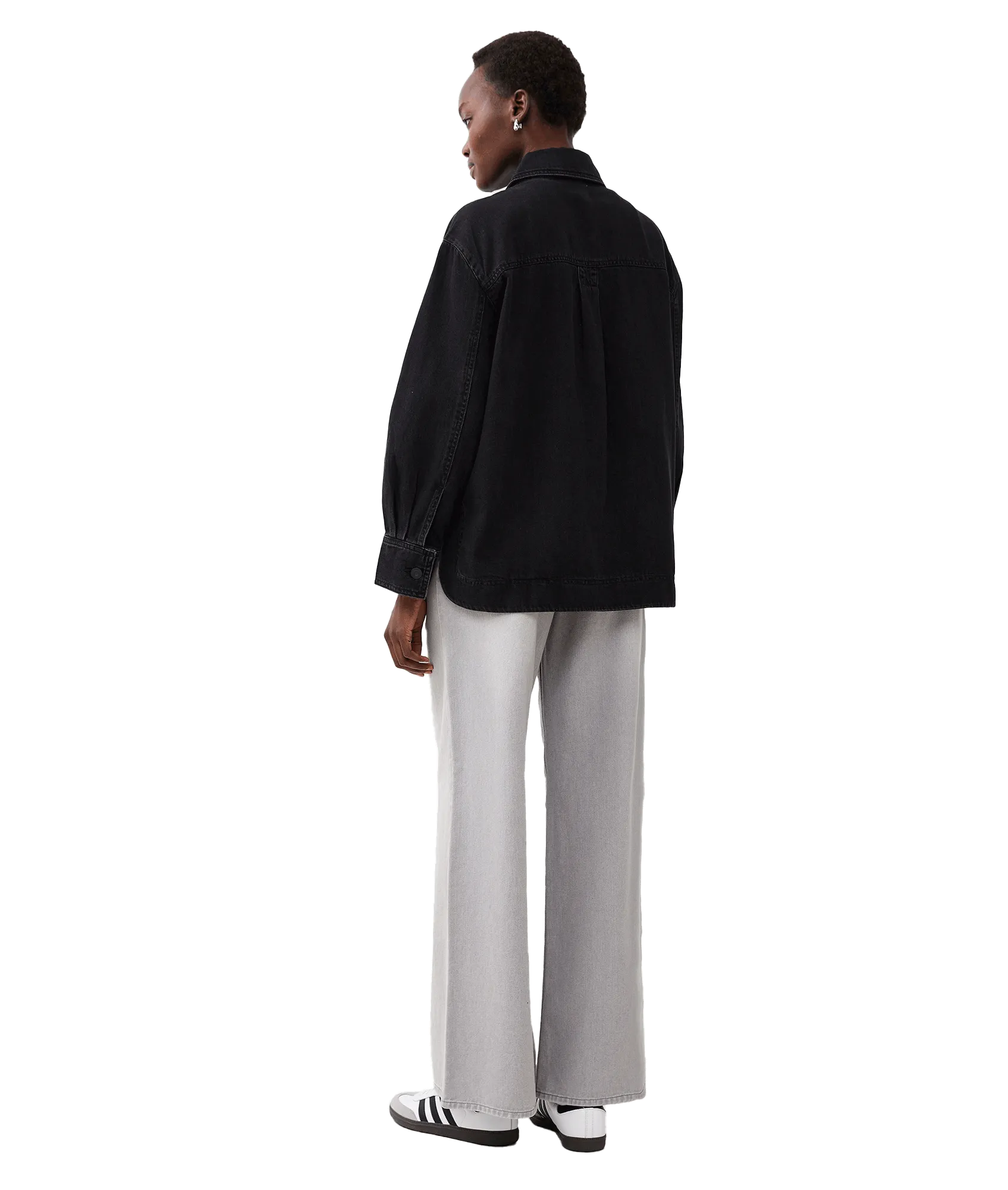 Denver Denim Oversized Shacket - Black